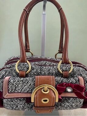 Coach Soho Vintage Y2K Tweed Bag